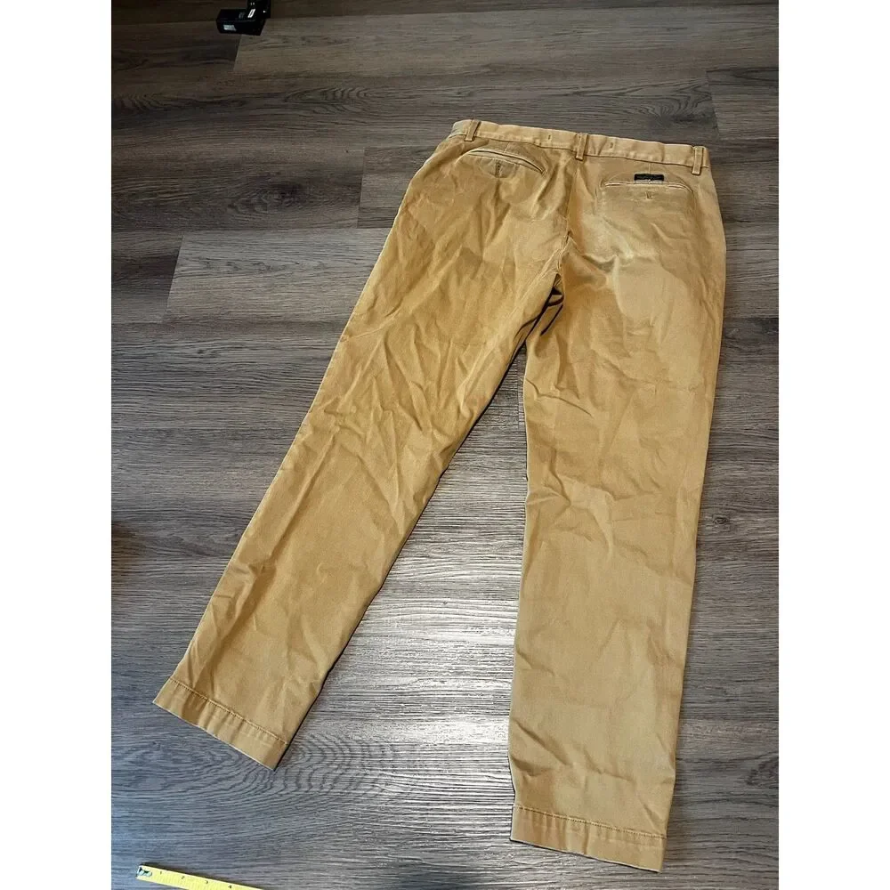 Banana Republic Tapered Fit Chino Pants Mens 35x32 Khaki Tan